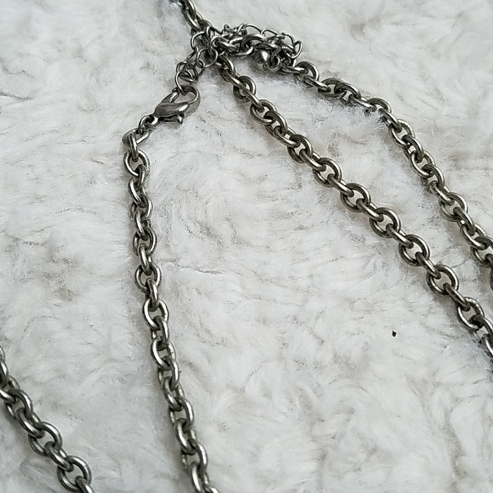 Vintage Boho Tribal Fringe Tassle Beaded Leaf Long Costume Necklace Aztec - Picture 3 of 3